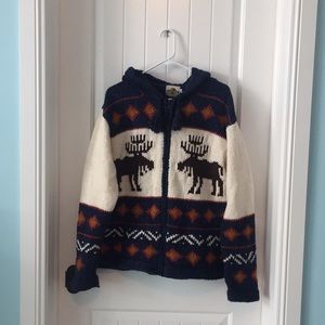 Hand-knit Comfy Zip-up Sweater